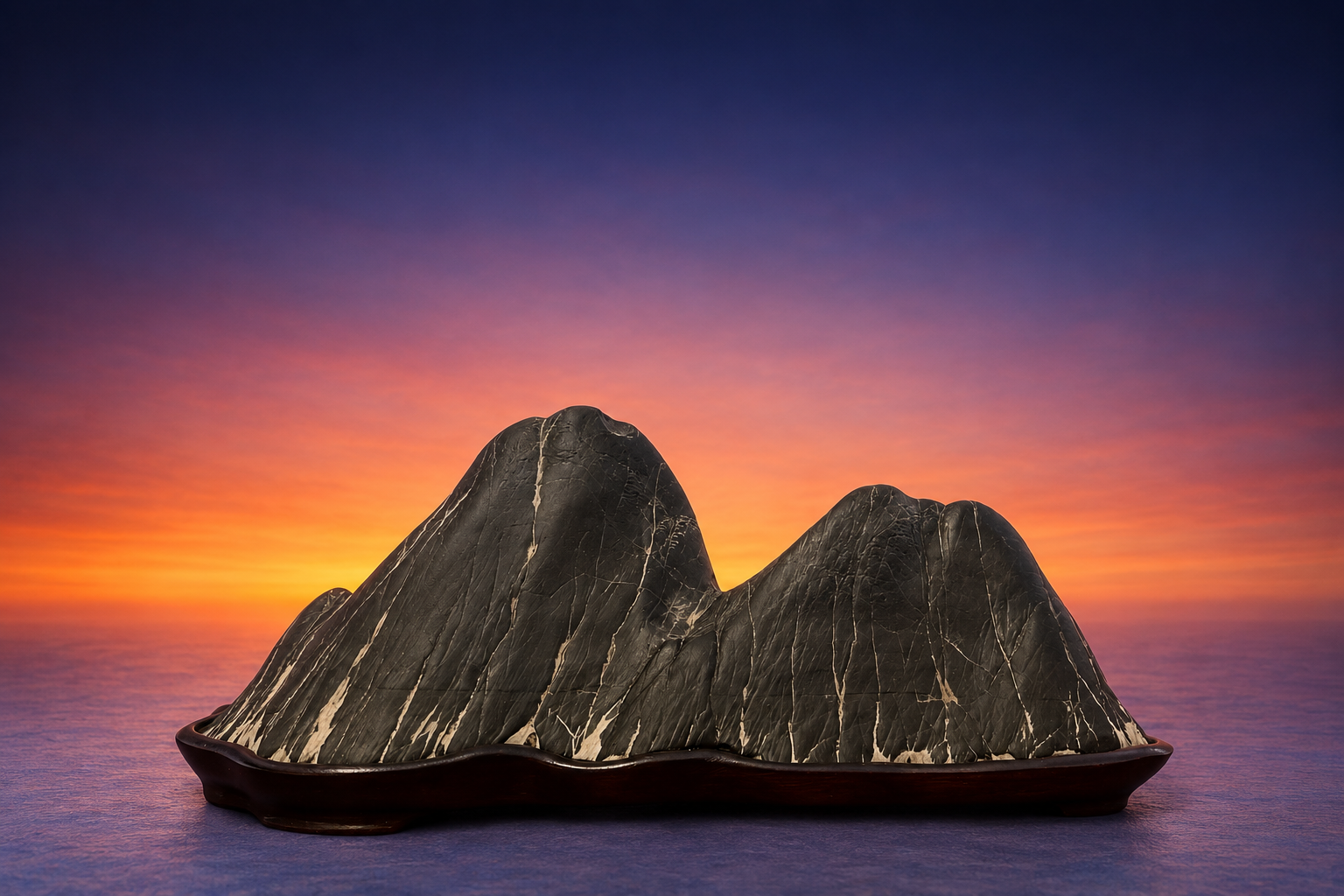 Yamagata-ishi (山形石) / Soho-seki (双峰石) / Piedra montaña de 2 picos