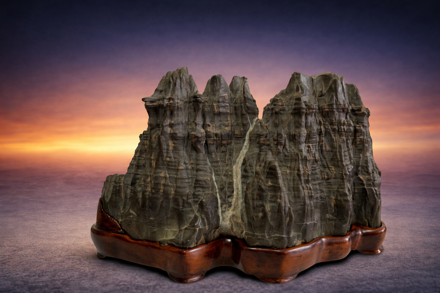 Yamagata-ishi (山形石) / Soho-seki (双峰石) / Piedra montaña de 2 picos