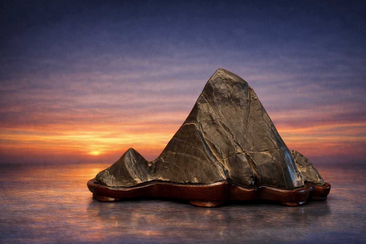 Yamagata-ishi (山形石) / Soho-seki (双峰石) / Piedra montaña de 2 picos