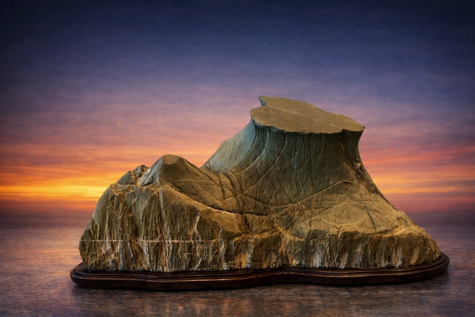 Yamagata-ishi (山形石) / Soho-seki (双峰石) / Piedra montaña de 2 picos
