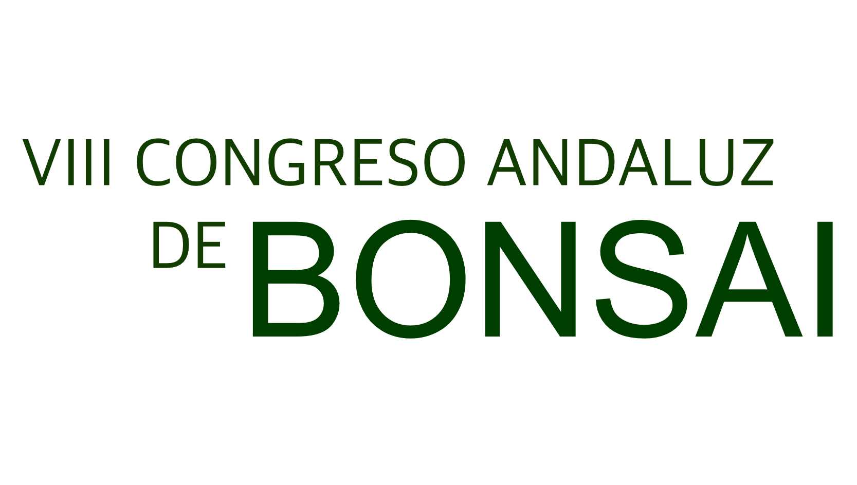 Logotipo del VIII Congreso Andaluz de Bonsái