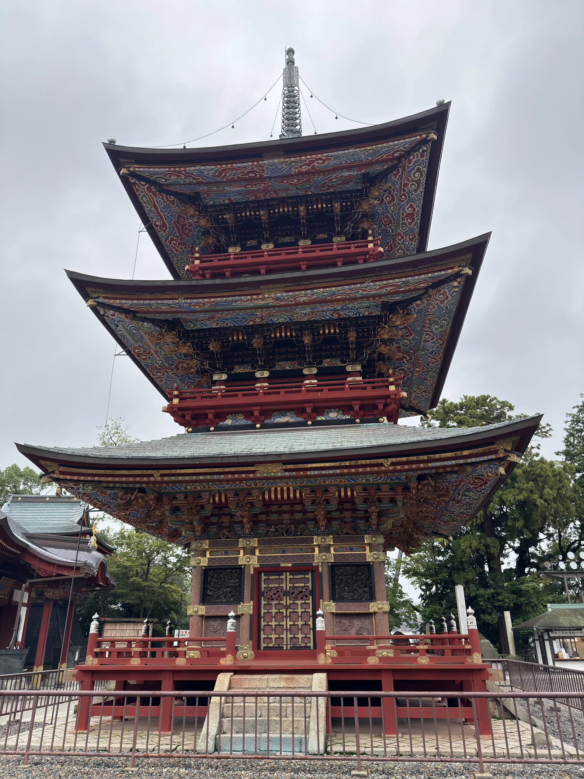 成田山新勝寺：1712年建立の三重塔
