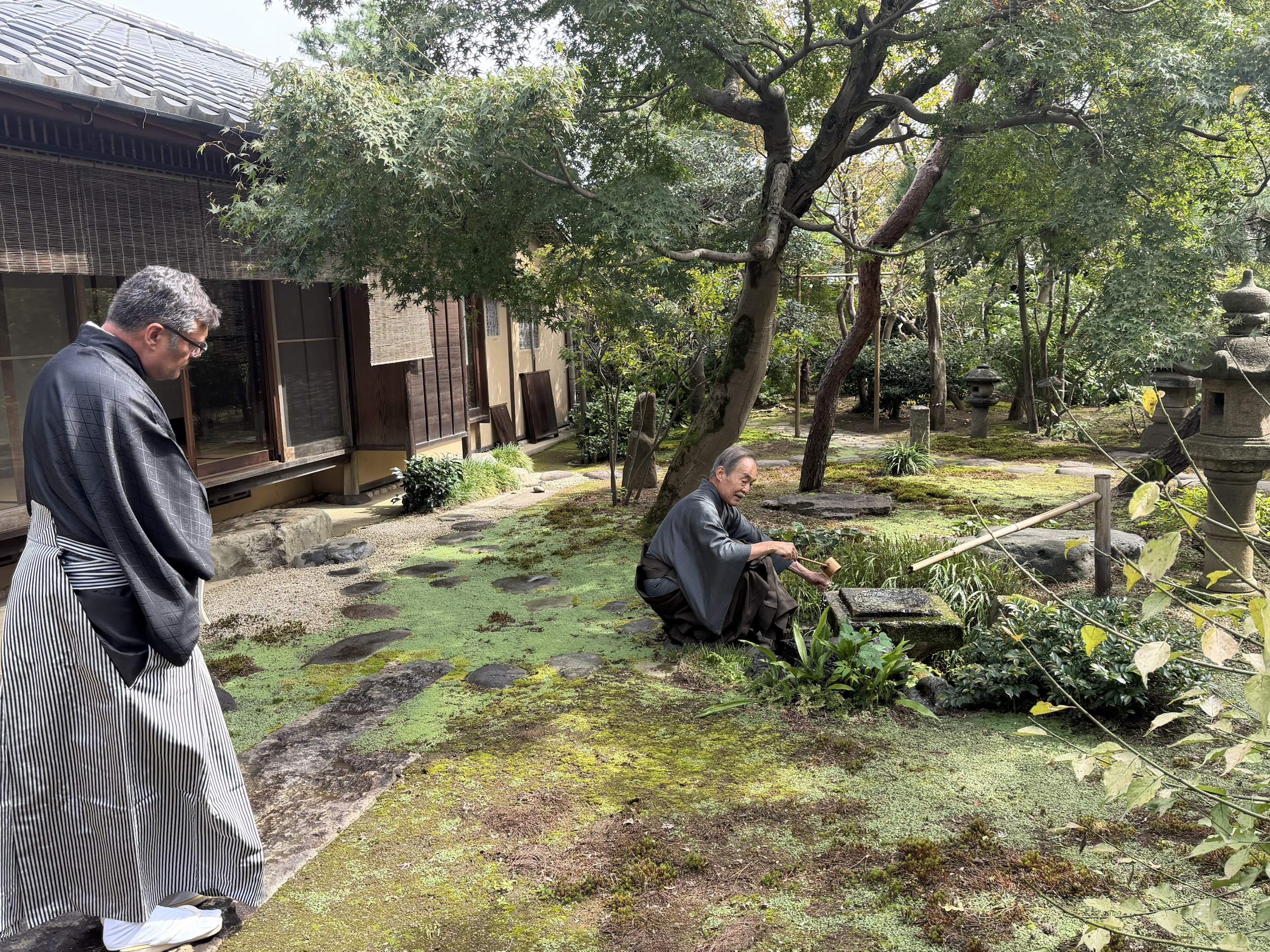 Visita a la casa y al jardín del II Iemoto