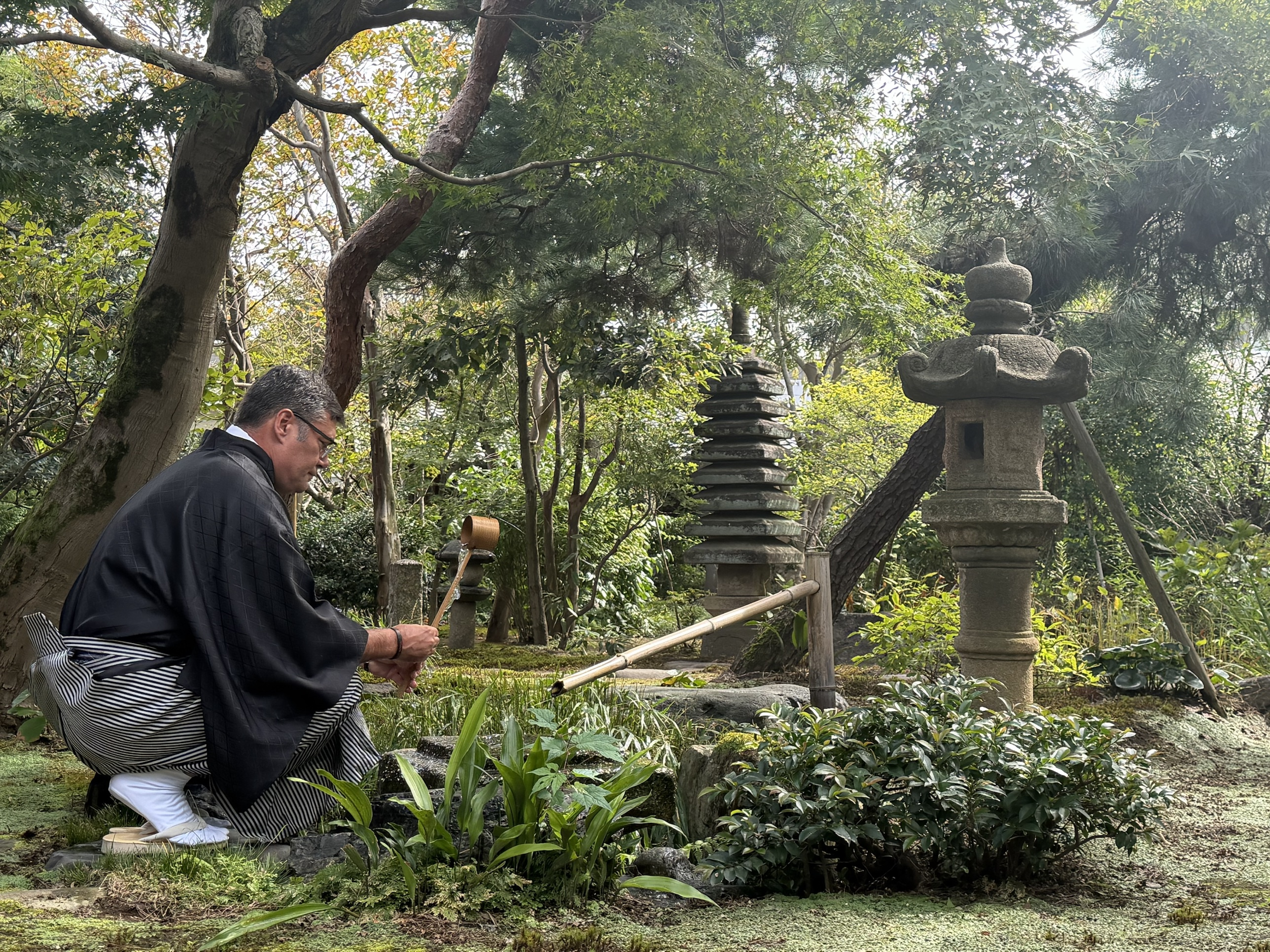 Visita a la casa y al jardín del II Iemoto